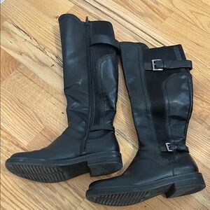 White Mountain Black Over the Knee Boots